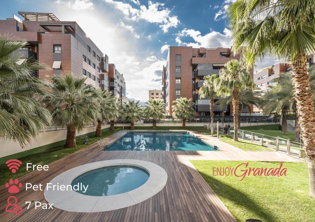 Enjoygranada Emir 3A - Piscina, Gym & Parking Appartement Buitenkant foto
